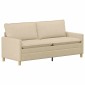vidaXL Καναπές Κρεμ 196 x 81 x 87,5 εκ. Ύφασμα