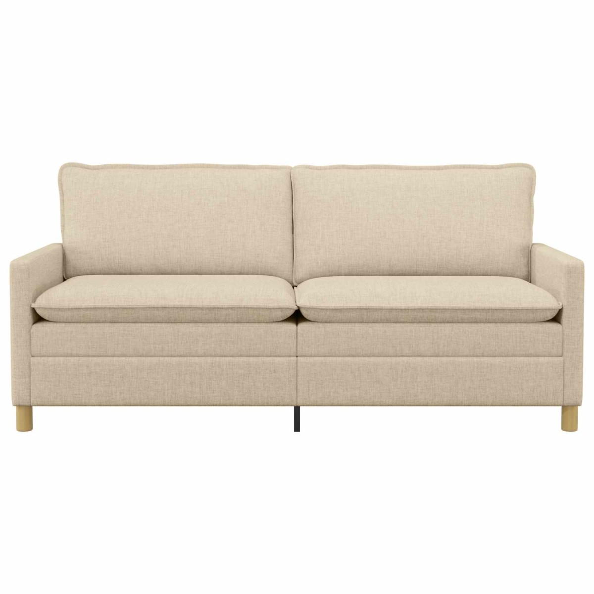 vidaXL Καναπές Κρεμ 196 x 81 x 87,5 εκ. Ύφασμα