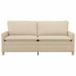 vidaXL Καναπές Κρεμ 196 x 81 x 87,5 εκ. Ύφασμα