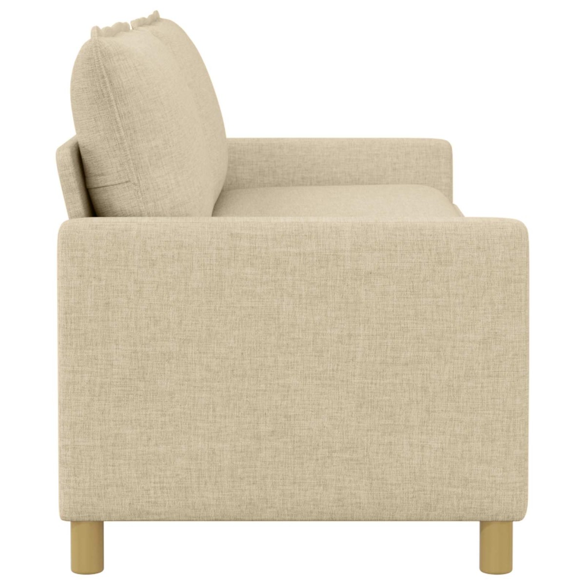 vidaXL Καναπές Κρεμ 196 x 81 x 87,5 εκ. Ύφασμα
