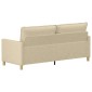 vidaXL Καναπές Κρεμ 196 x 81 x 87,5 εκ. Ύφασμα