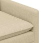 vidaXL Καναπές Κρεμ 196 x 81 x 87,5 εκ. Ύφασμα