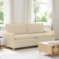 vidaXL Καναπές Κρεμ 196 x 81 x 87,5 εκ. Ύφασμα