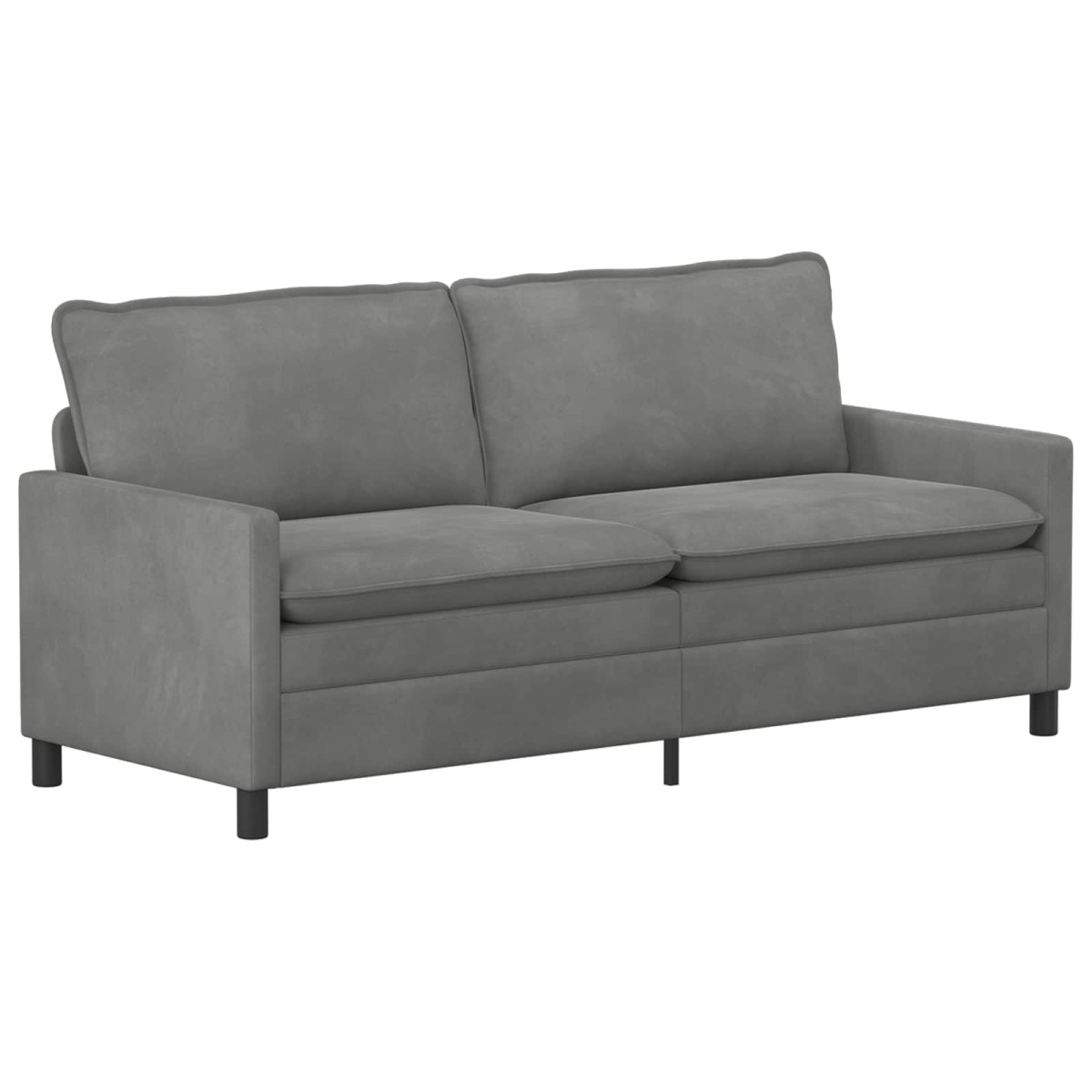 vidaXL Καναπές Σκούρο Γκρι 196 x 81 x 87,5 εκ. Βελούδο