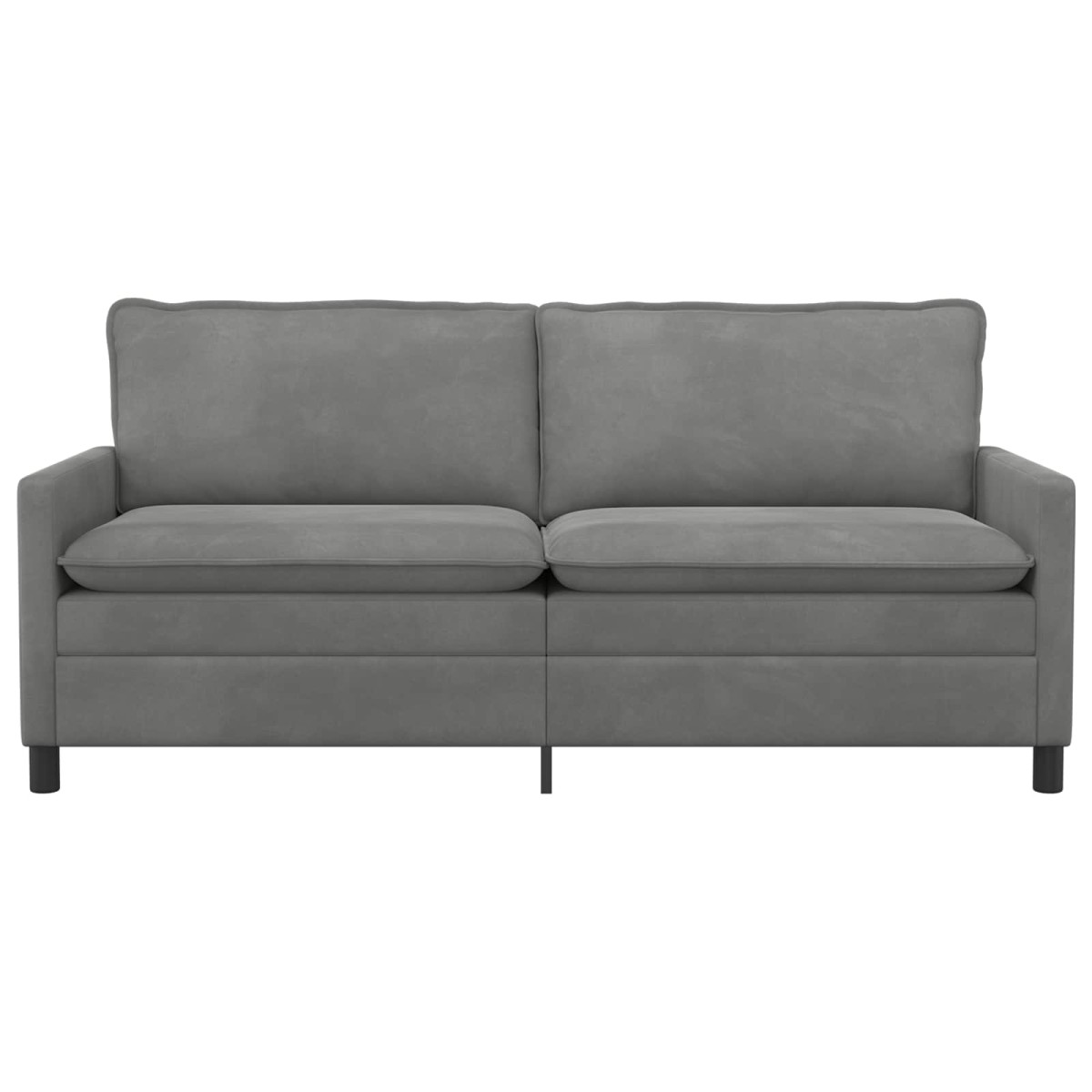 vidaXL Καναπές Σκούρο Γκρι 196 x 81 x 87,5 εκ. Βελούδο