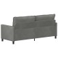 vidaXL Καναπές Σκούρο Γκρι 196 x 81 x 87,5 εκ. Βελούδο