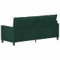 vidaXL Καναπές Σκούρο Πράσινο 196 x 81 x 87,5 εκ. Βελούδο