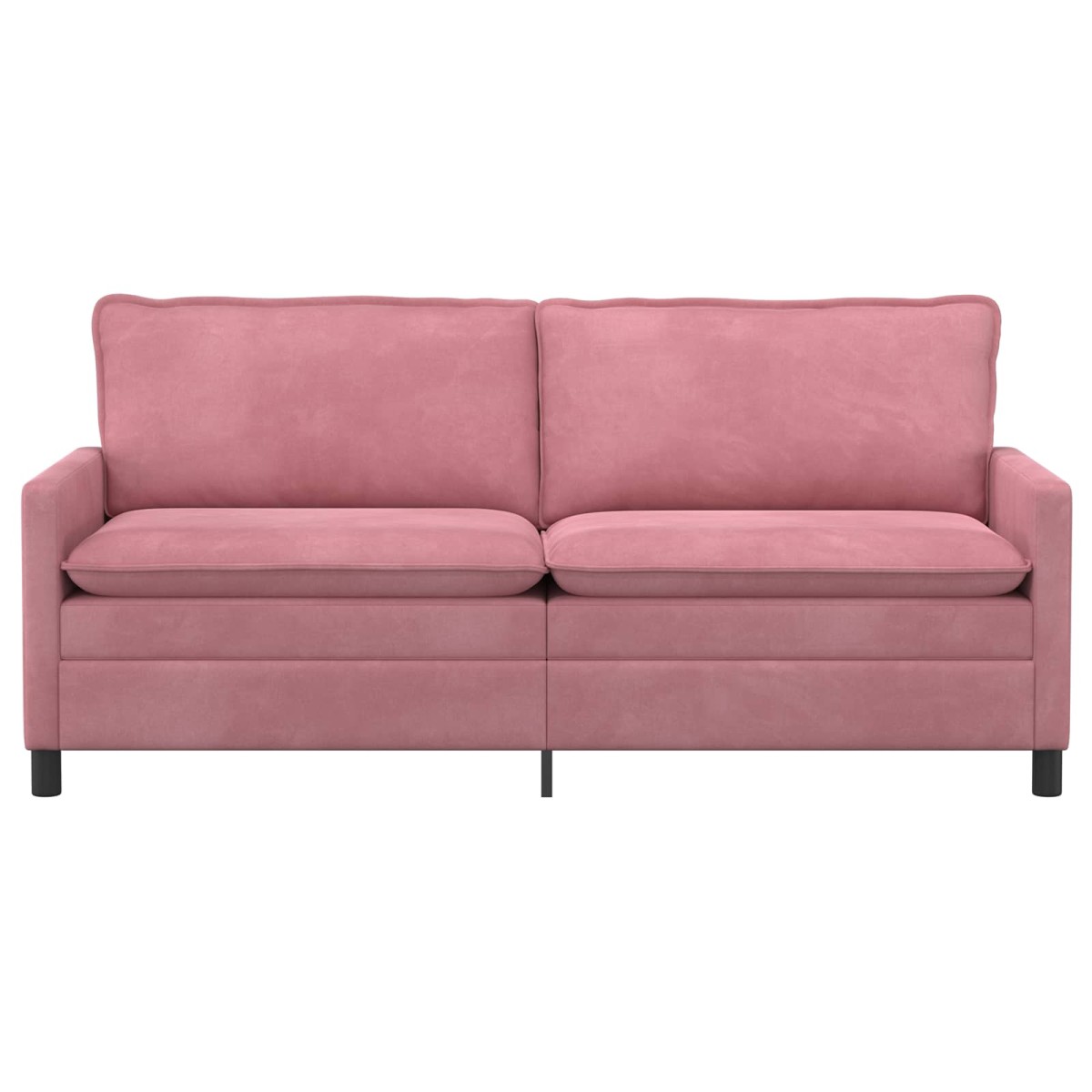 vidaXL Καναπές Ροζ 196 x 81 x 87,5 εκ. Βελούδο