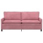 vidaXL Καναπές Ροζ 196 x 81 x 87,5 εκ. Βελούδο