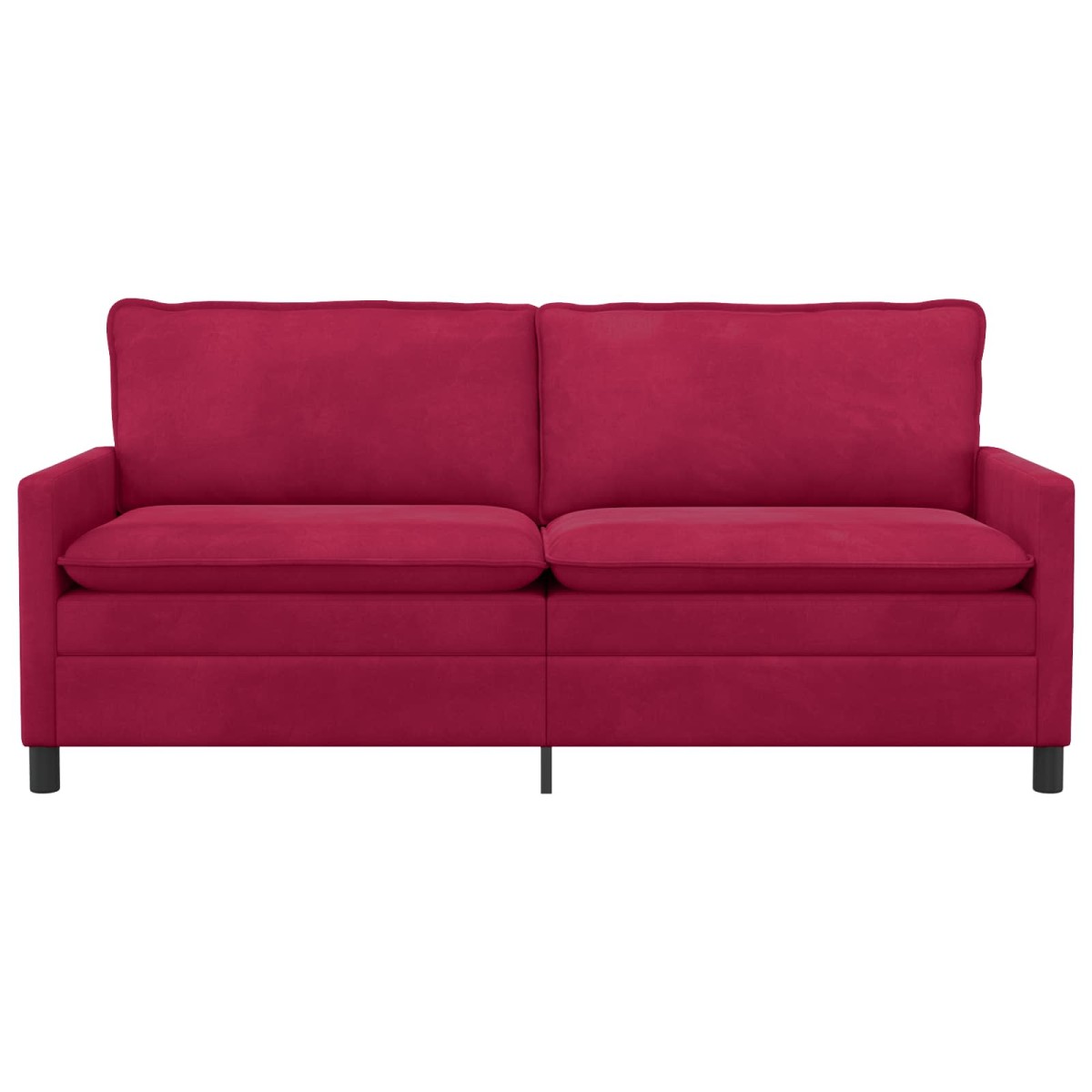 vidaXL Καναπές Κόκκινο 196 x 81 x 87,5 εκ. Βελούδο
