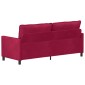 vidaXL Καναπές Κόκκινο 196 x 81 x 87,5 εκ. Βελούδο