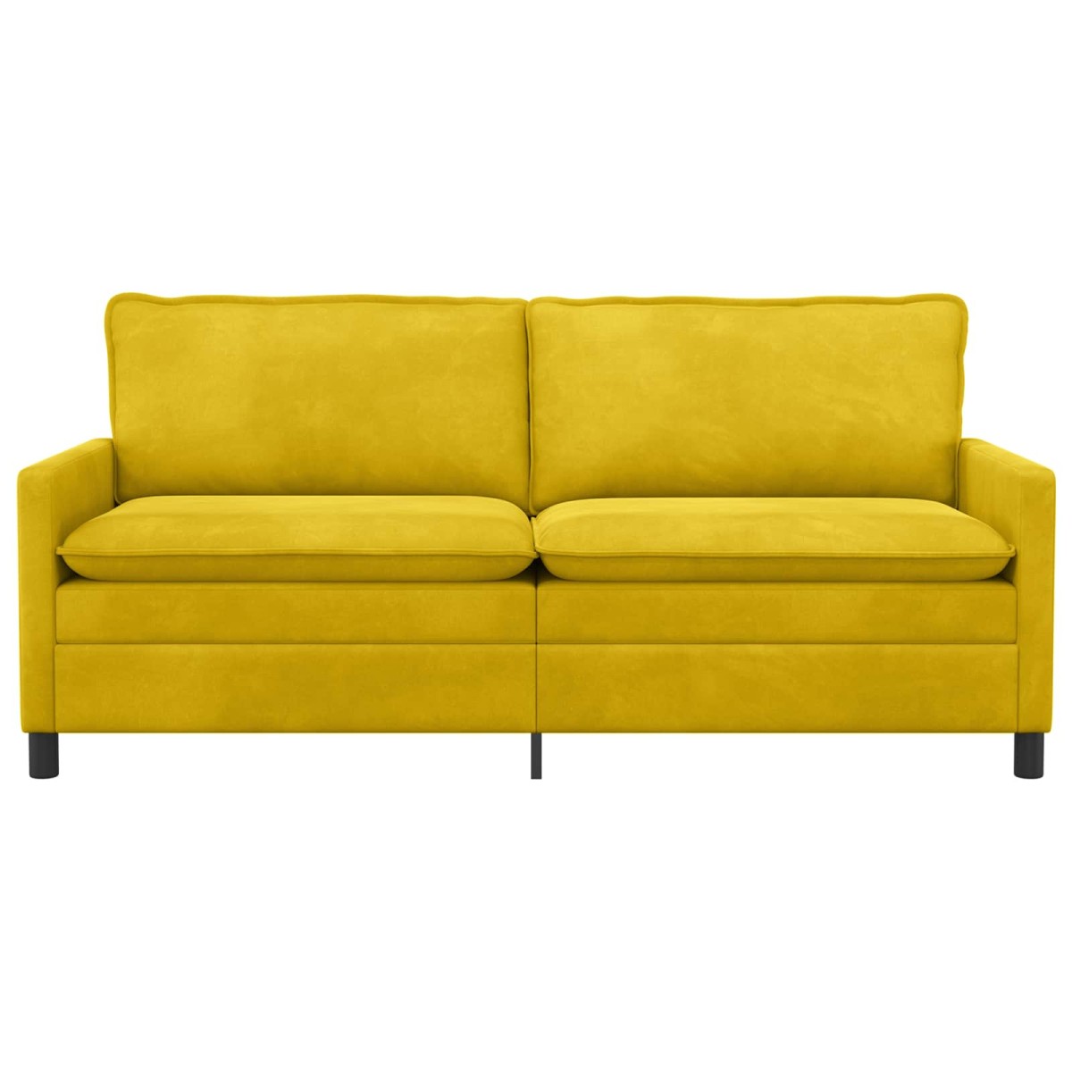 vidaXL Καναπές Κίτρινο 196 x 81 x 87,5 εκ. Βελούδο