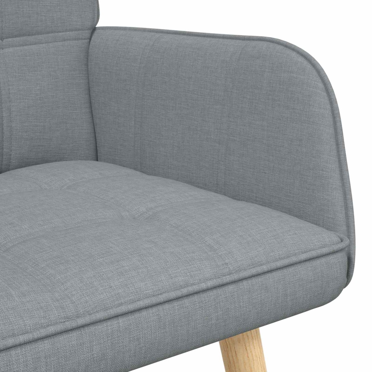 vidaXL Καναπές 2 ατόμων Ανοιχτό γκρι 115 x 61 x 87 εκ. Ύφασμα