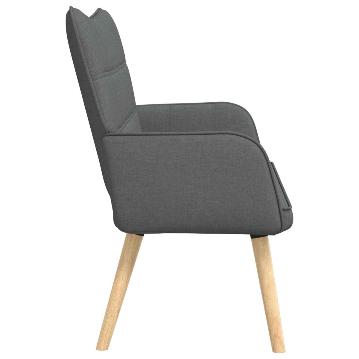 vidaXL Καναπές 2 ατόμων Σκούρο Γκρι 115 x 61 x 87 εκ. Ύφασμα