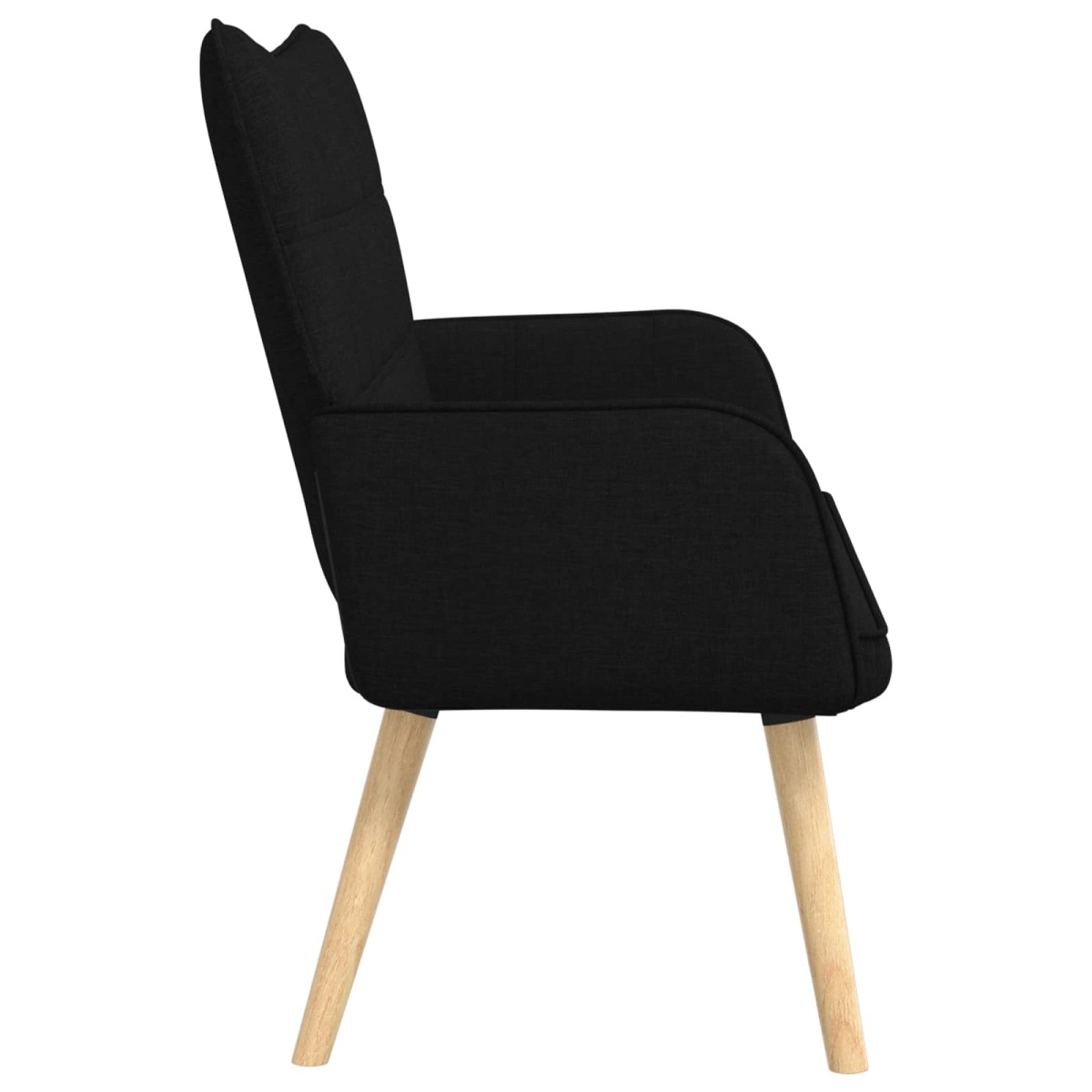vidaXL Καναπές 2 ατόμων Μαύρο 115 x 61 x 87 εκ. Ύφασμα