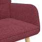 vidaXL Καναπές 2 ατόμων Κόκκινο 115 x 61 x 87 εκ. Ύφασμα