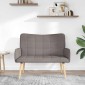vidaXL Καναπές 2 ατόμων Taupe 115 x 61 x 87 εκ. Ύφασμα