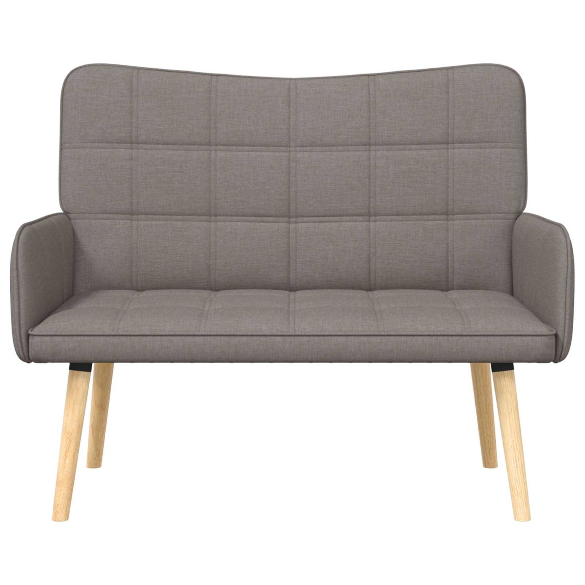 vidaXL Καναπές 2 ατόμων Taupe 115 x 61 x 87 εκ. Ύφασμα