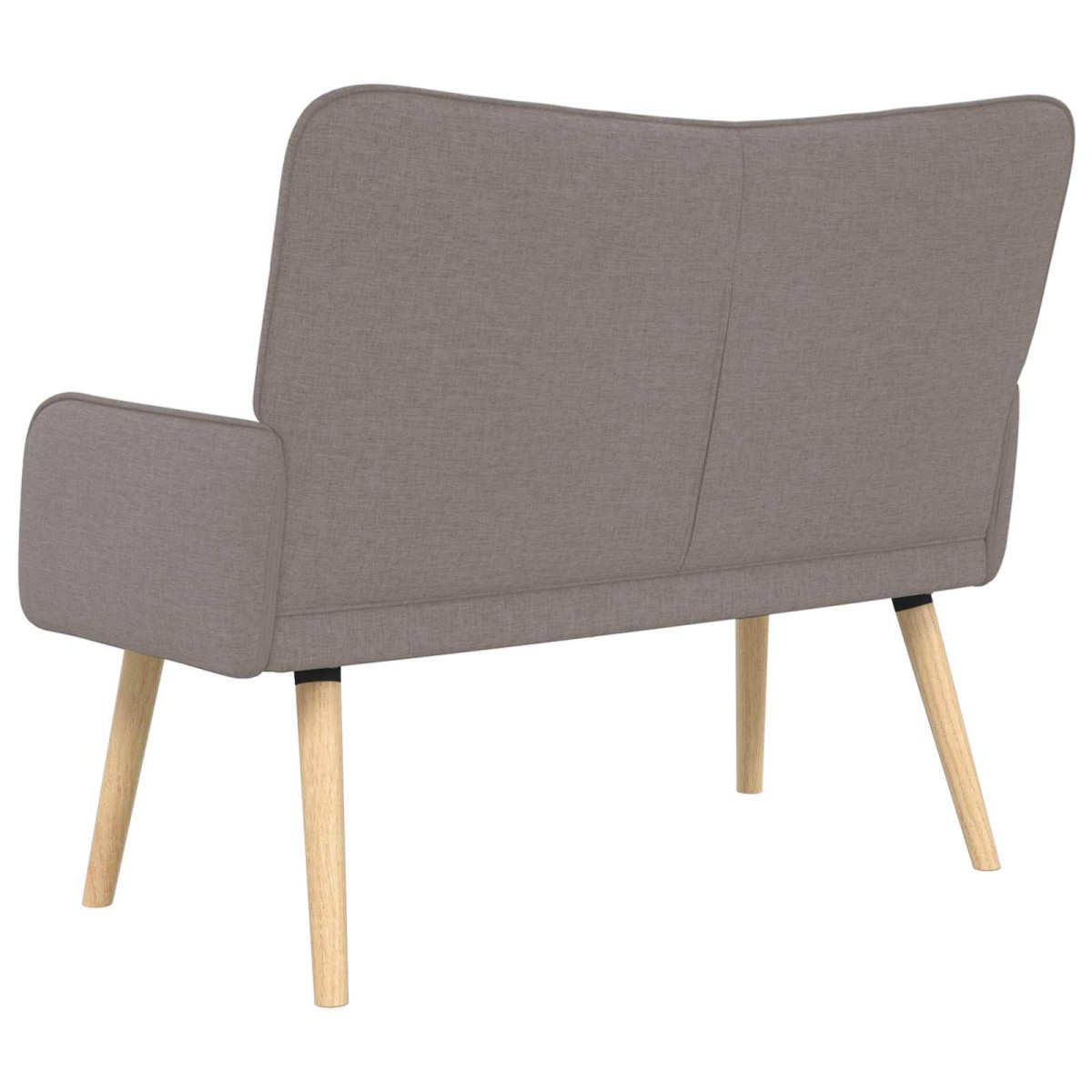 vidaXL Καναπές 2 ατόμων Taupe 115 x 61 x 87 εκ. Ύφασμα