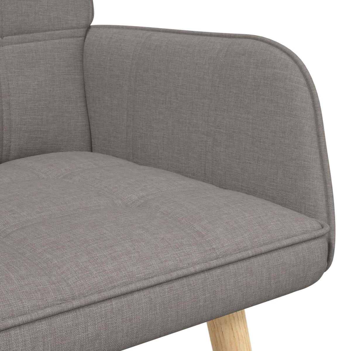vidaXL Καναπές 2 ατόμων Taupe 115 x 61 x 87 εκ. Ύφασμα