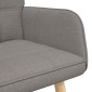 vidaXL Καναπές 2 ατόμων Taupe 115 x 61 x 87 εκ. Ύφασμα