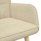 vidaXL Καναπές 2 ατόμων Κρεμ 115 x 61 x 87 εκ. Ύφασμα