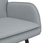 vidaXL Καναπές 2 ατόμων Ανοιχτό γκρι 115 x 61 x 87 εκ. Ύφασμα