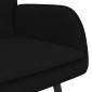 vidaXL Καναπές 2 ατόμων Μαύρο 115 x 61 x 87 εκ. Ύφασμα