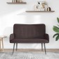 vidaXL Καναπές 2 ατόμων Σκούρο Καφέ 115 x 61 x 87 εκ. Ύφασμα
