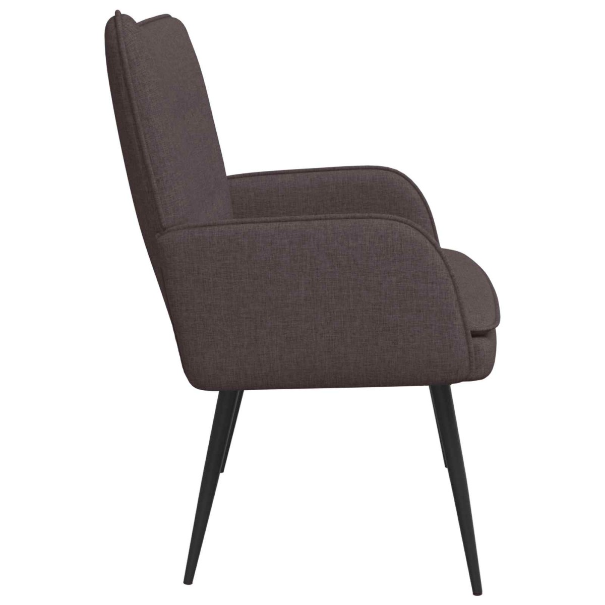 vidaXL Καναπές 2 ατόμων Σκούρο Καφέ 115 x 61 x 87 εκ. Ύφασμα