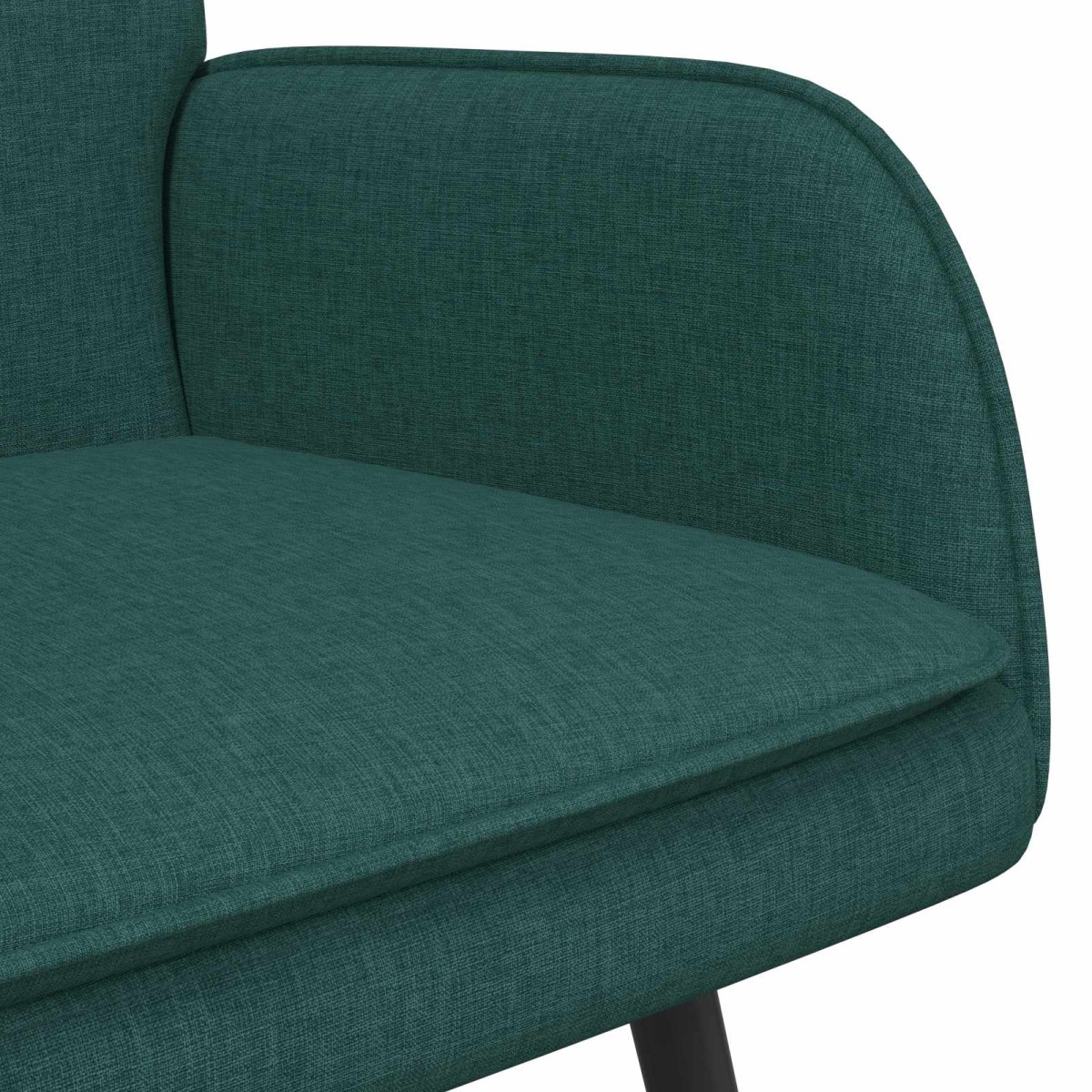 vidaXL Καναπές 2 ατόμων Σκούρο Πράσινο 115 x 61 x 87 εκ. Ύφασμα
