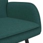 vidaXL Καναπές 2 ατόμων Σκούρο Πράσινο 115 x 61 x 87 εκ. Ύφασμα