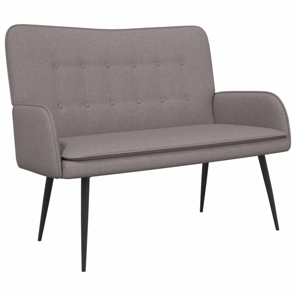vidaXL Καναπές 2 ατόμων Taupe 115 x 61 x 87 εκ. Ύφασμα