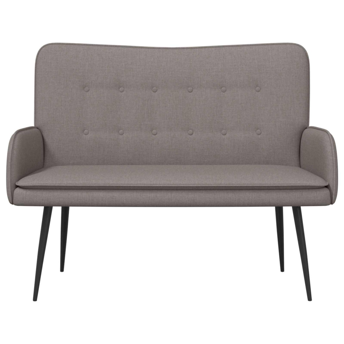 vidaXL Καναπές 2 ατόμων Taupe 115 x 61 x 87 εκ. Ύφασμα