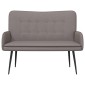 vidaXL Καναπές 2 ατόμων Taupe 115 x 61 x 87 εκ. Ύφασμα