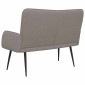 vidaXL Καναπές 2 ατόμων Taupe 115 x 61 x 87 εκ. Ύφασμα