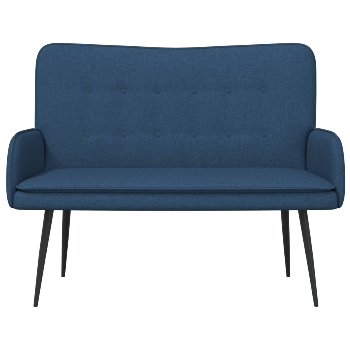 vidaXL Καναπές 2 ατόμων Μπλε 115 x 61 x 87 εκ. Ύφασμα