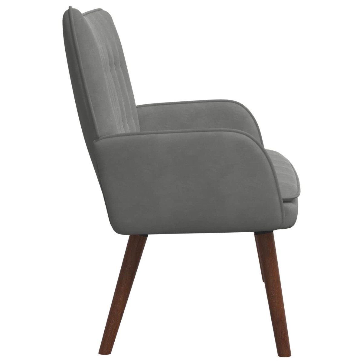 vidaXL Καναπές 2 ατόμων Σκούρο Γκρι 115 x 61 x 87 εκ. Βελούδο