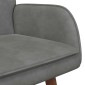 vidaXL Καναπές 2 ατόμων Σκούρο Γκρι 115 x 61 x 87 εκ. Βελούδο