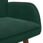 vidaXL Καναπές 2 ατόμων Σκούρο Πράσινο 115 x 61 x 87 εκ. Βελούδο