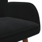 vidaXL Καναπές 2 ατόμων Μαύρο 115 x 61 x 87 εκ. Βελούδο