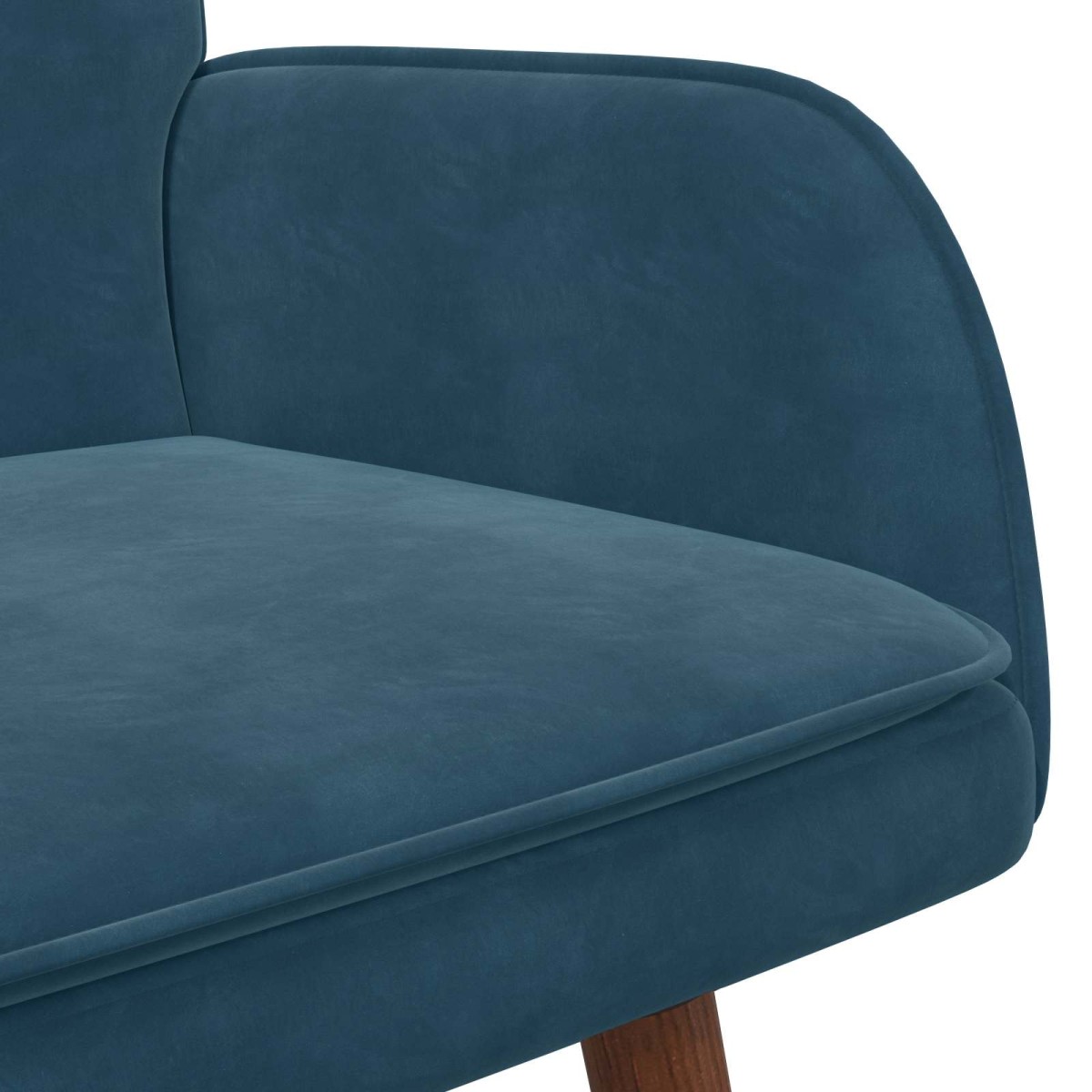 vidaXL Καναπές 2 ατόμων Μπλε 115 x 61 x 87 εκ. Βελούδο