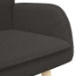 vidaXL Καναπές 2 ατόμων Σκούρο Γκρι 115 x 61 x 87 εκ. Μπουκλέ