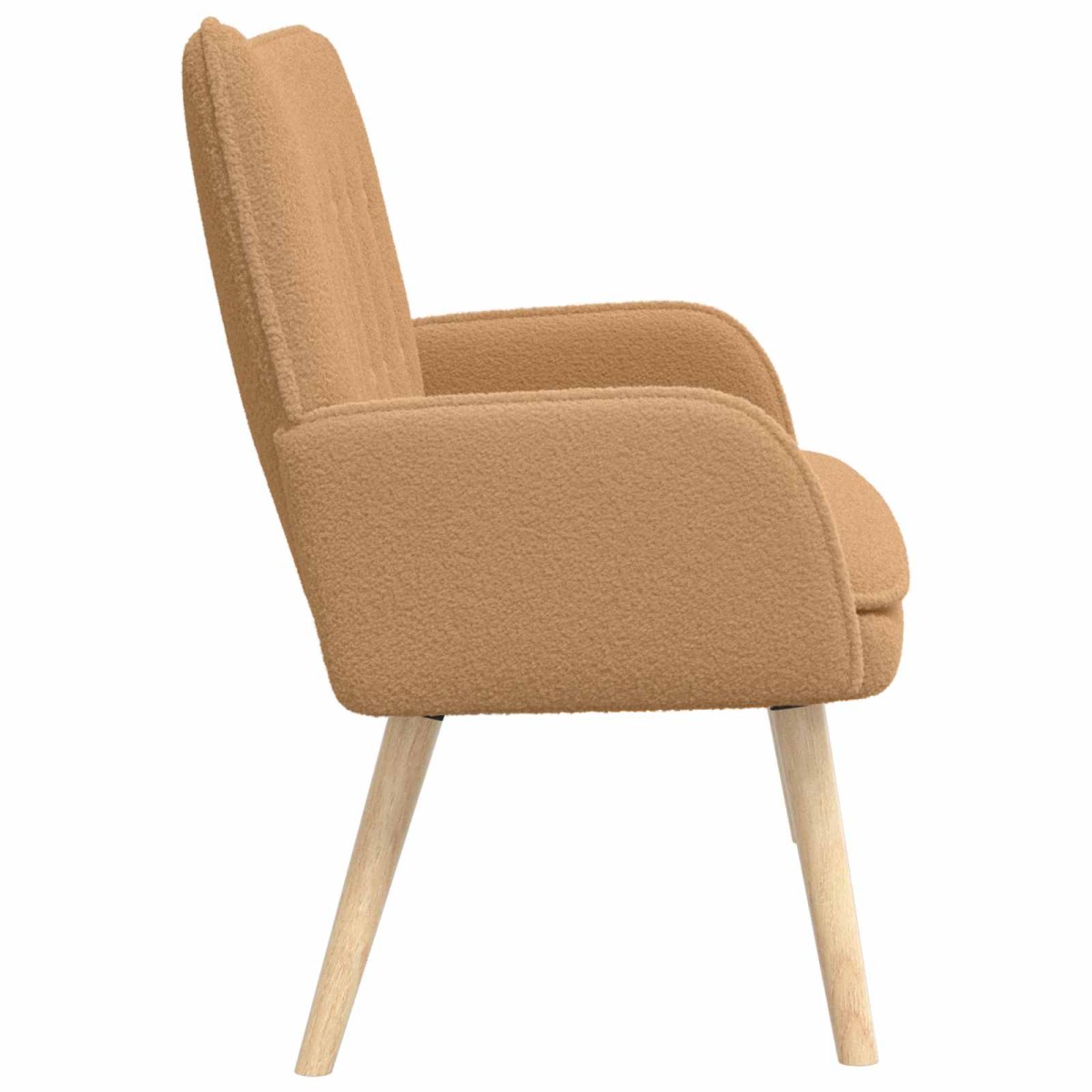 vidaXL Καναπές 2 ατόμων Μπεζ 115 x 61 x 87 εκ. Μπουκλέ