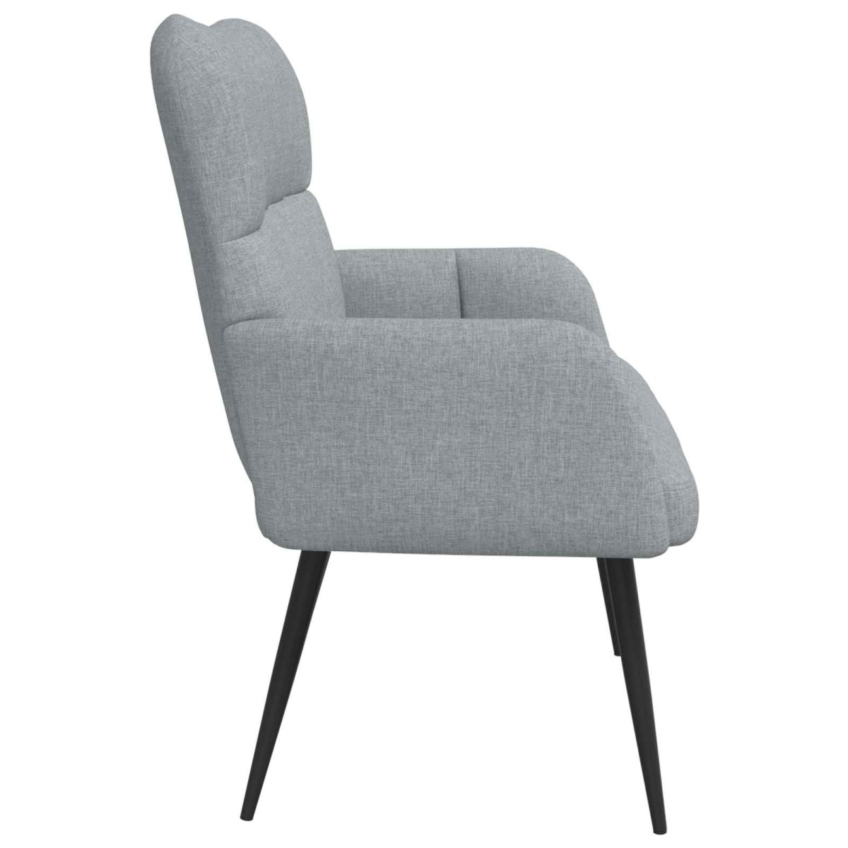 vidaXL Καναπές 2 ατόμων Ανοιχτό γκρι 115 x 61 x 87 εκ. Ύφασμα