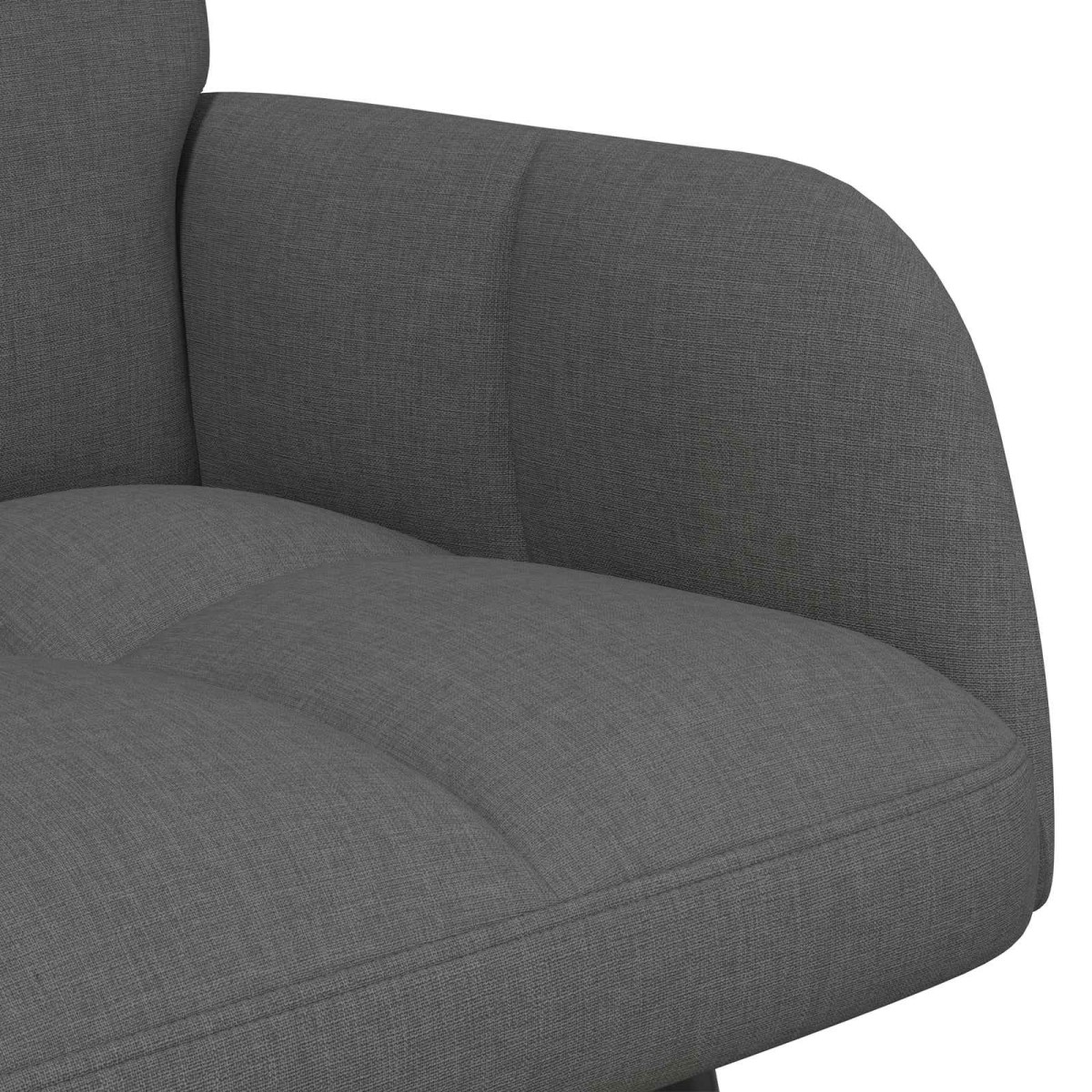 vidaXL Καναπές 2 ατόμων Σκούρο Γκρι 115 x 61 x 87 εκ. Ύφασμα