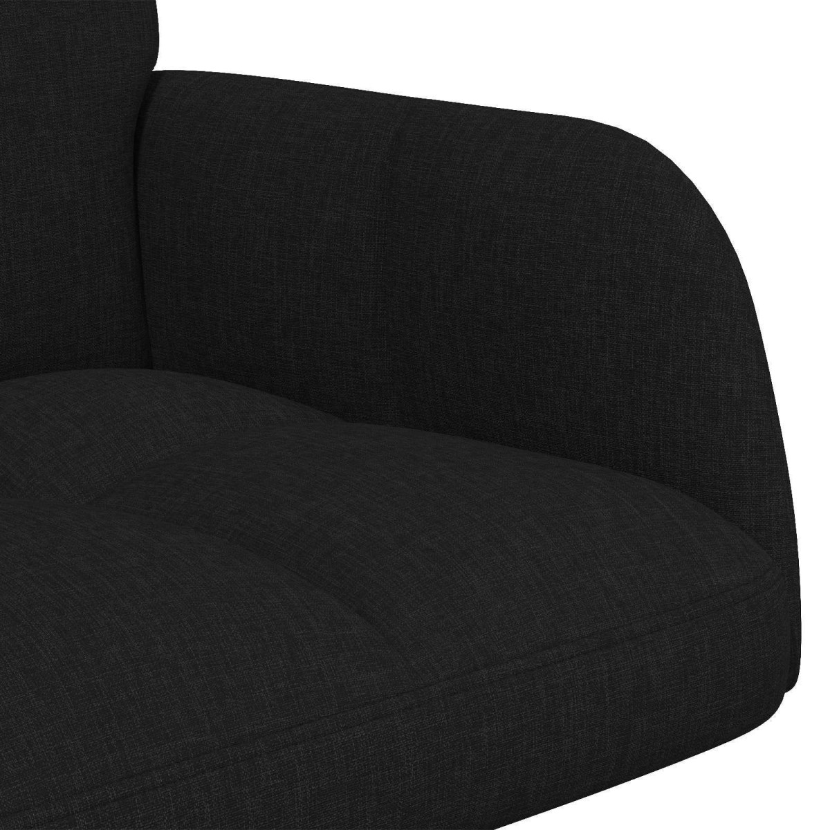 vidaXL Καναπές 2 ατόμων Μαύρο 115 x 61 x 87 εκ. Ύφασμα