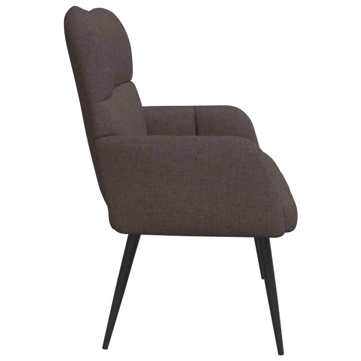vidaXL Καναπές 2 ατόμων Σκούρο Καφέ 115 x 61 x 87 εκ. Ύφασμα