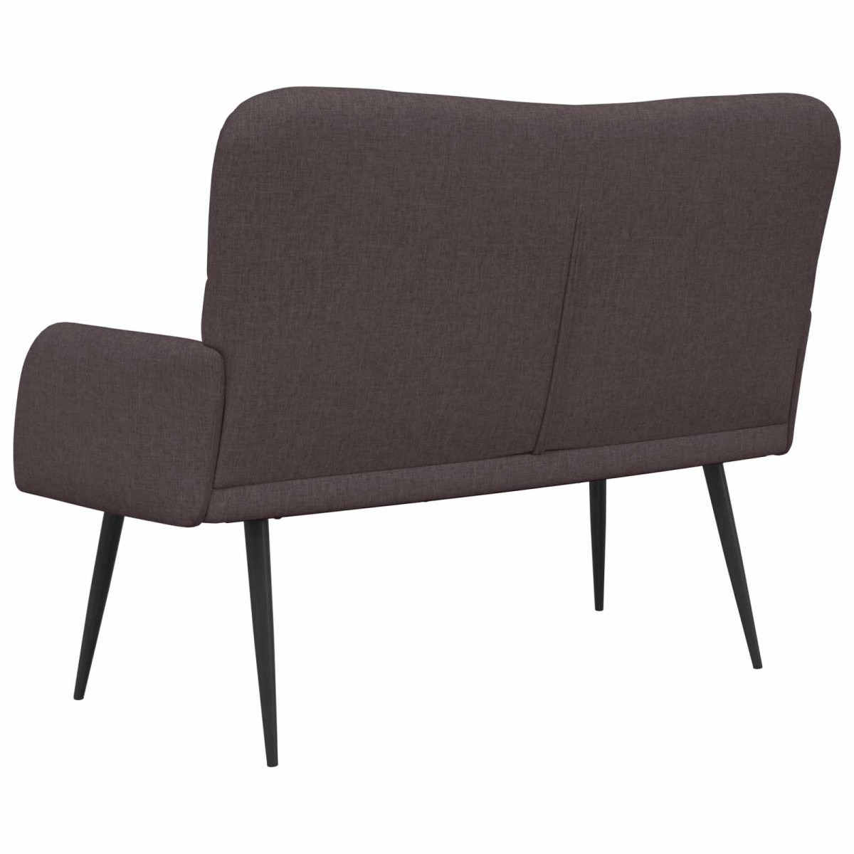 vidaXL Καναπές 2 ατόμων Σκούρο Καφέ 115 x 61 x 87 εκ. Ύφασμα