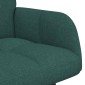 vidaXL Καναπές 2 ατόμων Σκούρο Πράσινο 115 x 61 x 87 εκ. Ύφασμα